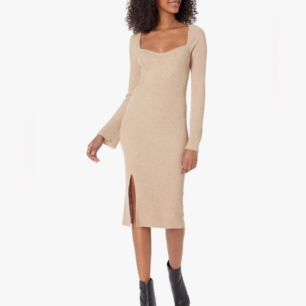 Steve Madden gold sweater dress